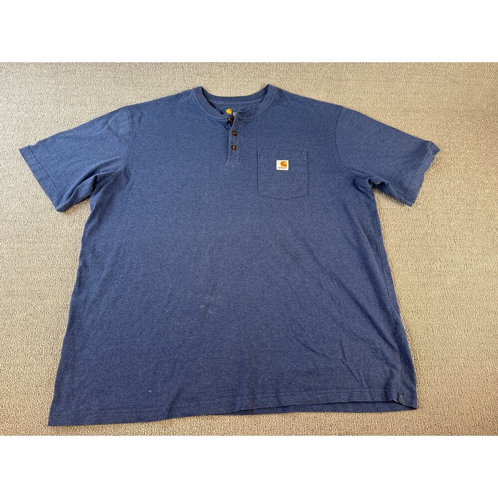 Carhartt Shirt Mens 2XL Original Fit Blue Casual Workwear